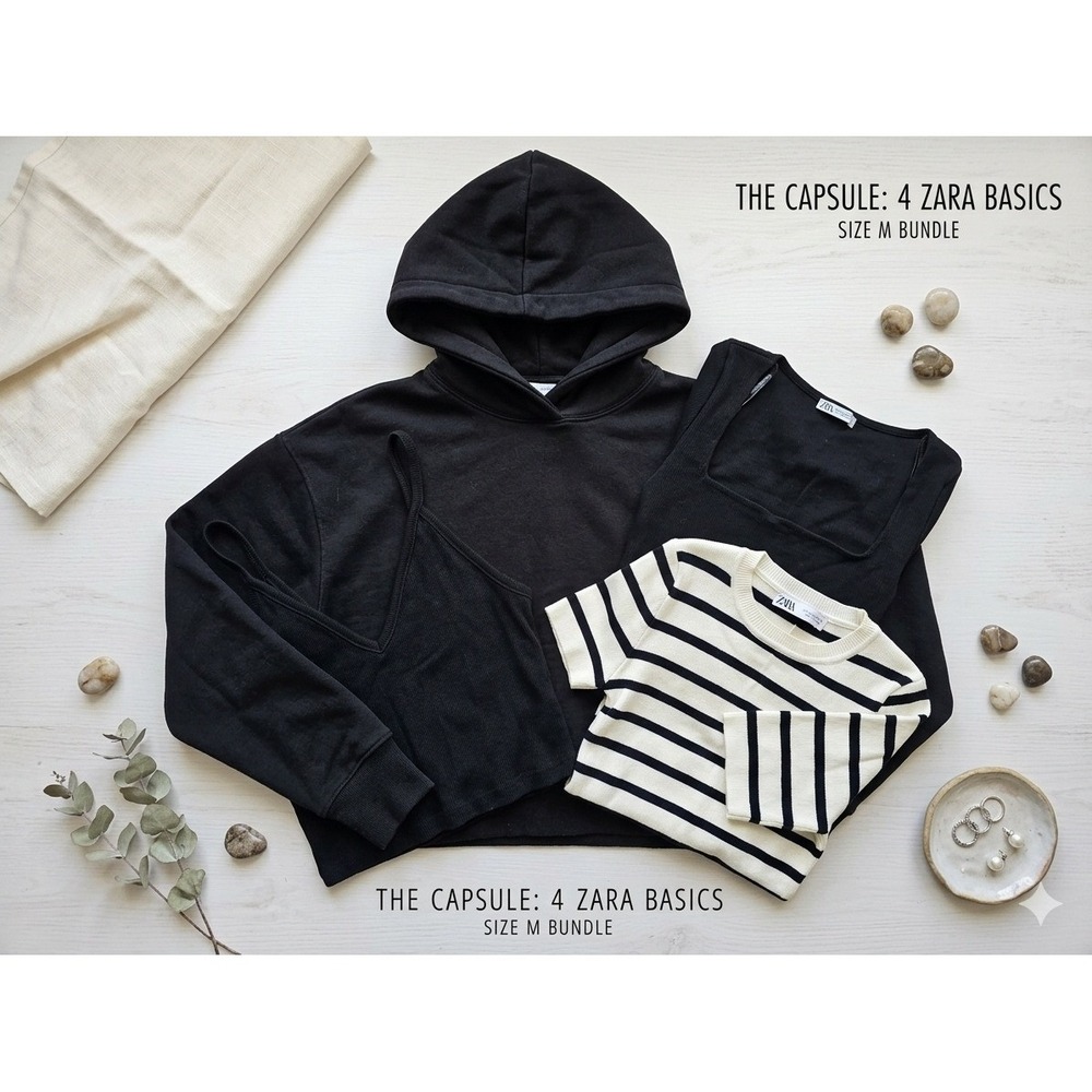 4 pieces‎ ZARA Minimalist Basic Bundle Set Size Medium